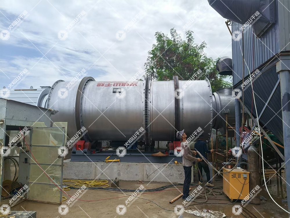调试圆满成功！ 30t/h 河沙烘干生产线汕头客户现场顺利投运